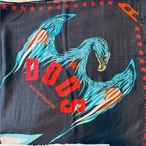 Diesel Black and Turquoise Scarf